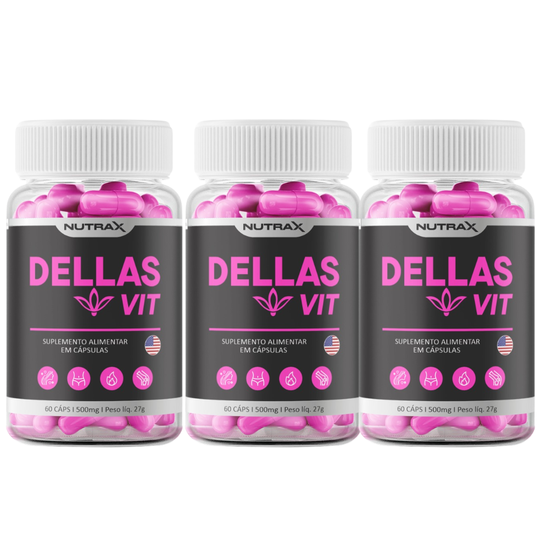 3 Frascos DellasVit