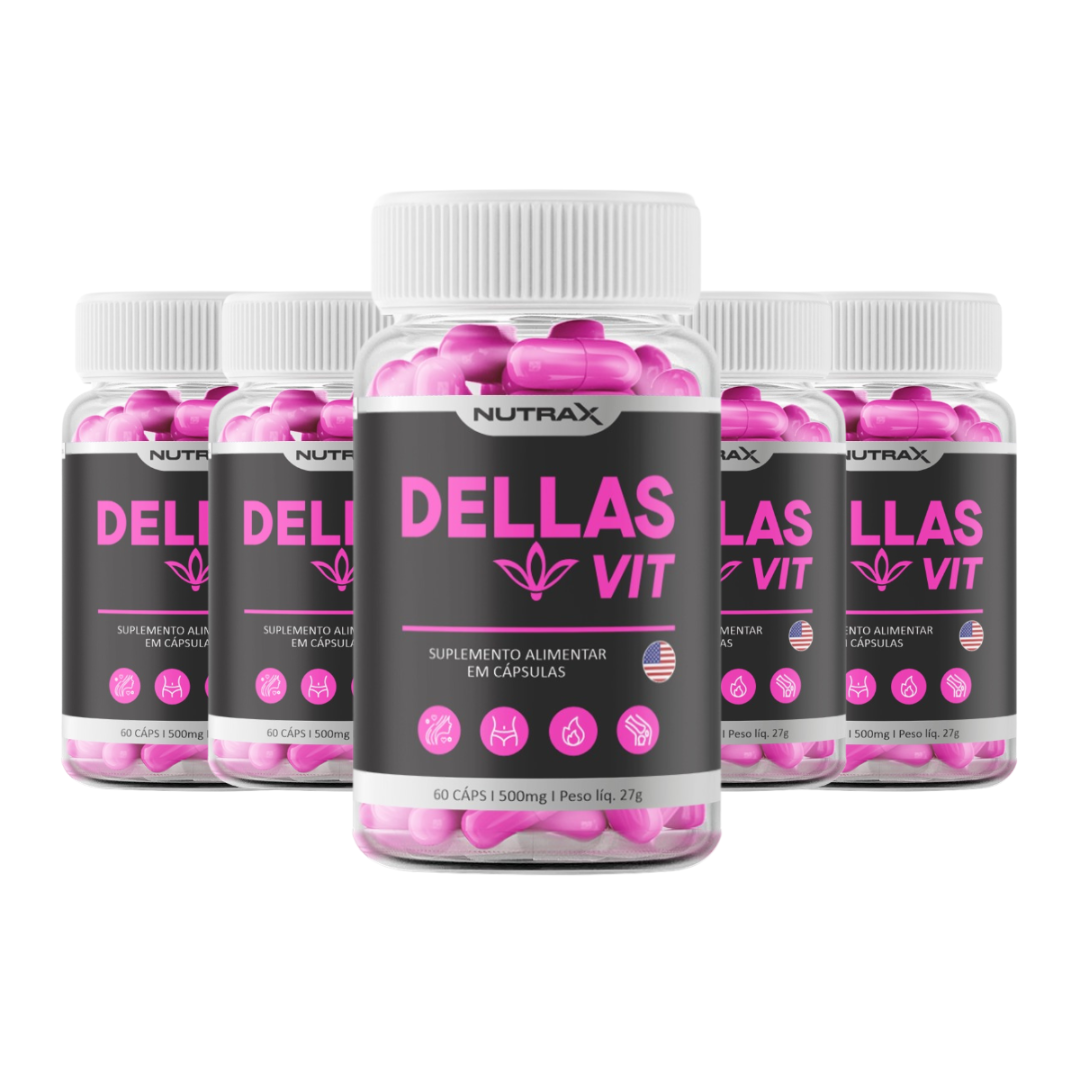 5 Frascos DellasVit